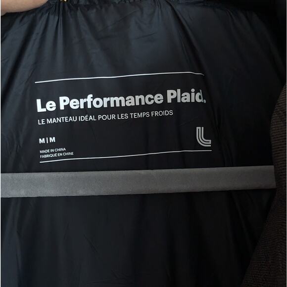 Lole Le Performance Brown Plaid Puffer Fit Waterproof Hooded Jacket, size M - Picture 3 of 8